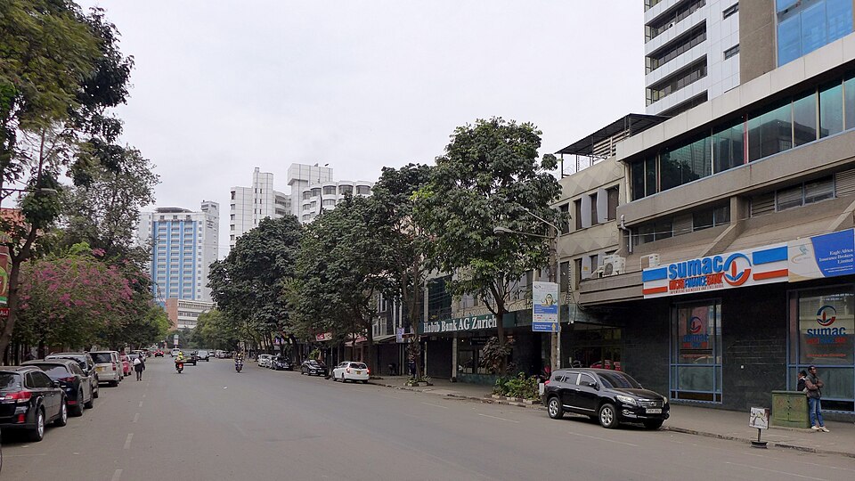 Koinange Street in Nairobi Kenya