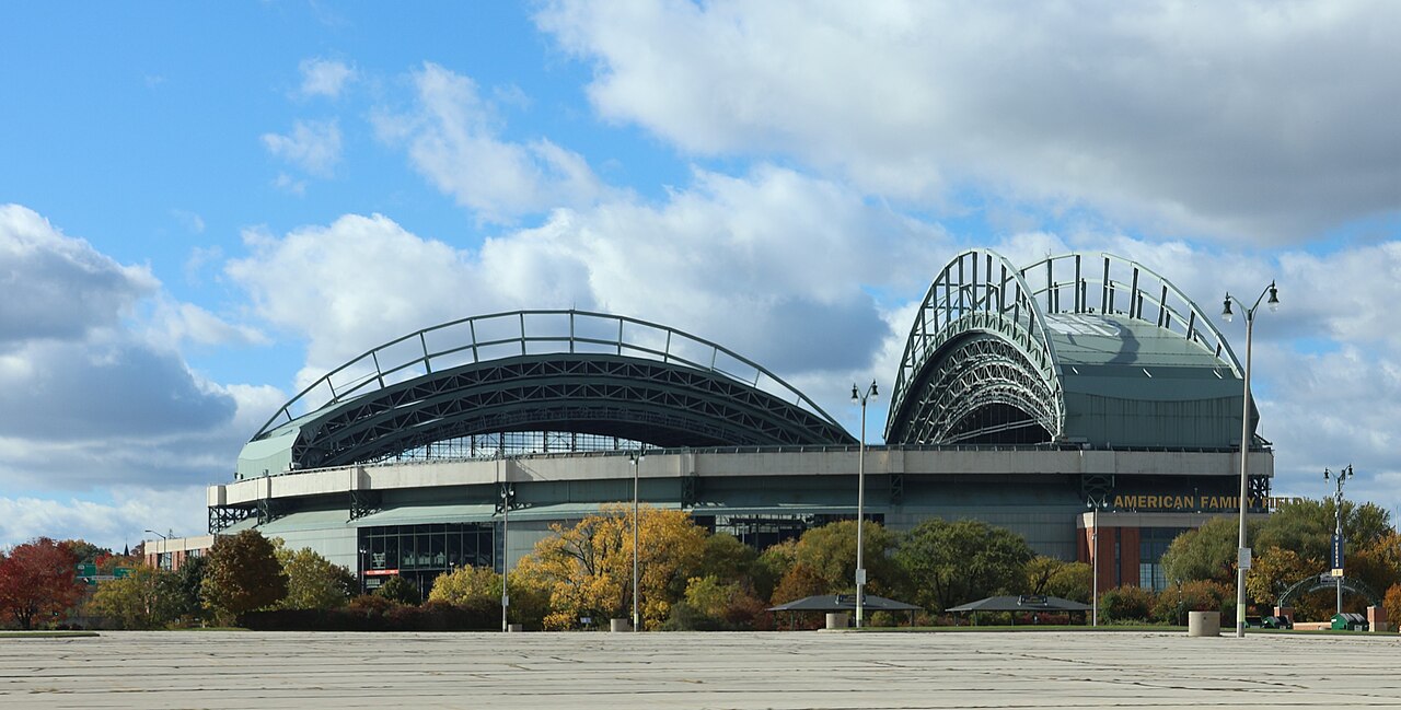 American Family Field stadium exterior in Milwaukee